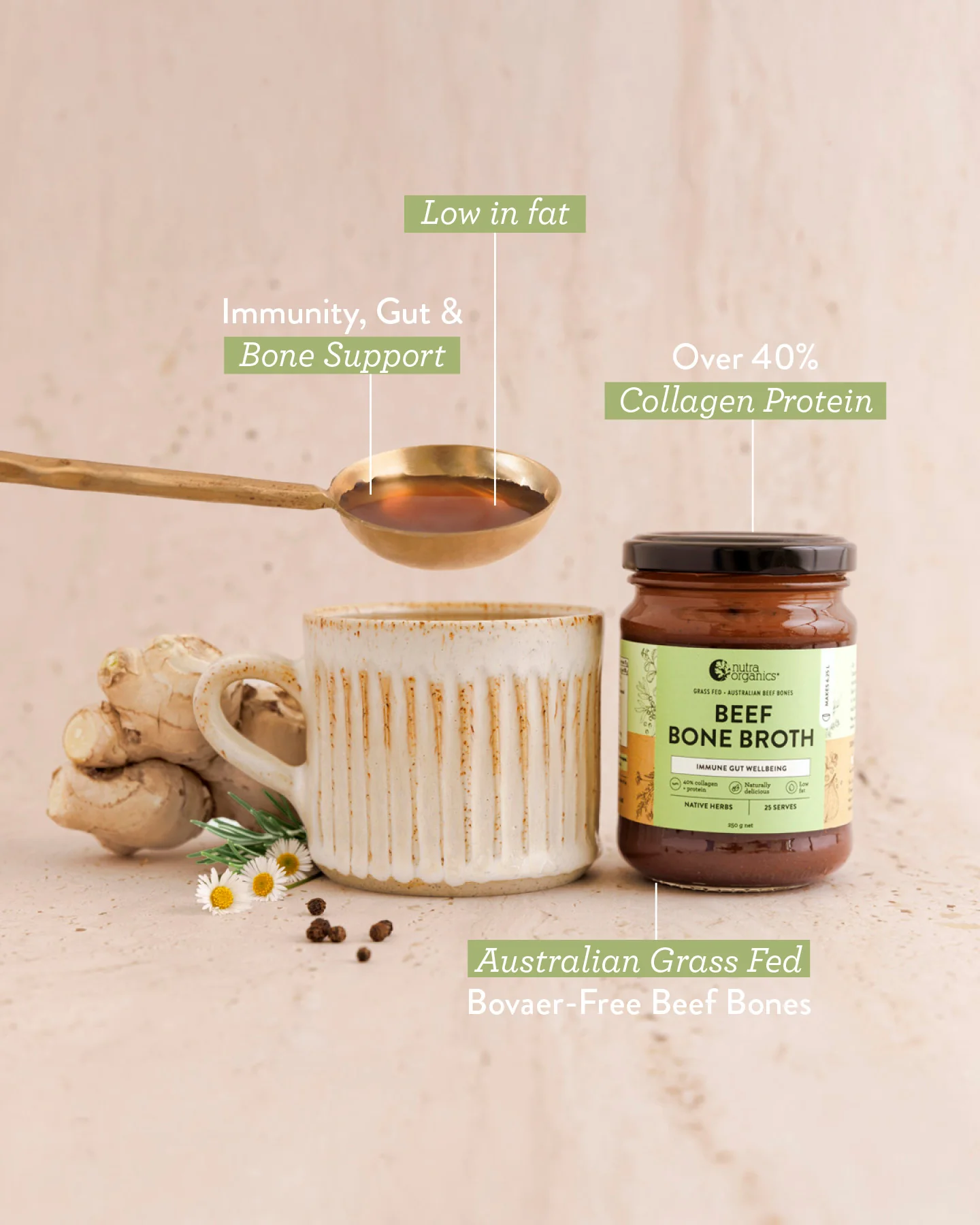 Beef Bone Broth Concentrate Native Herbs - Image 4