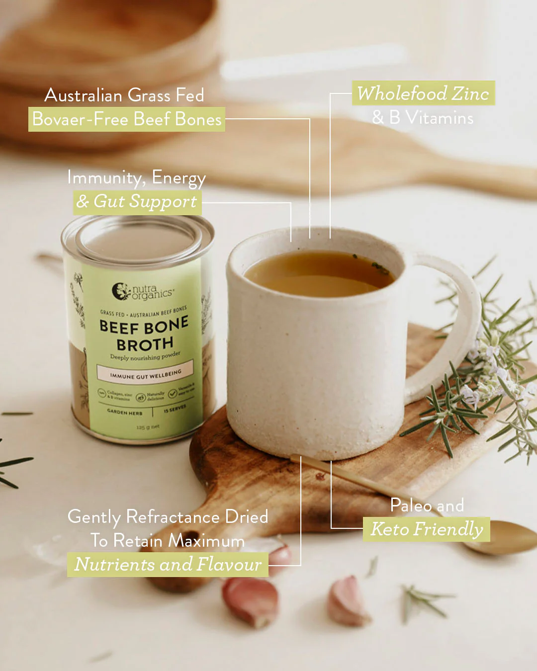 Beef Bone Broth Garden Herb - Image 4