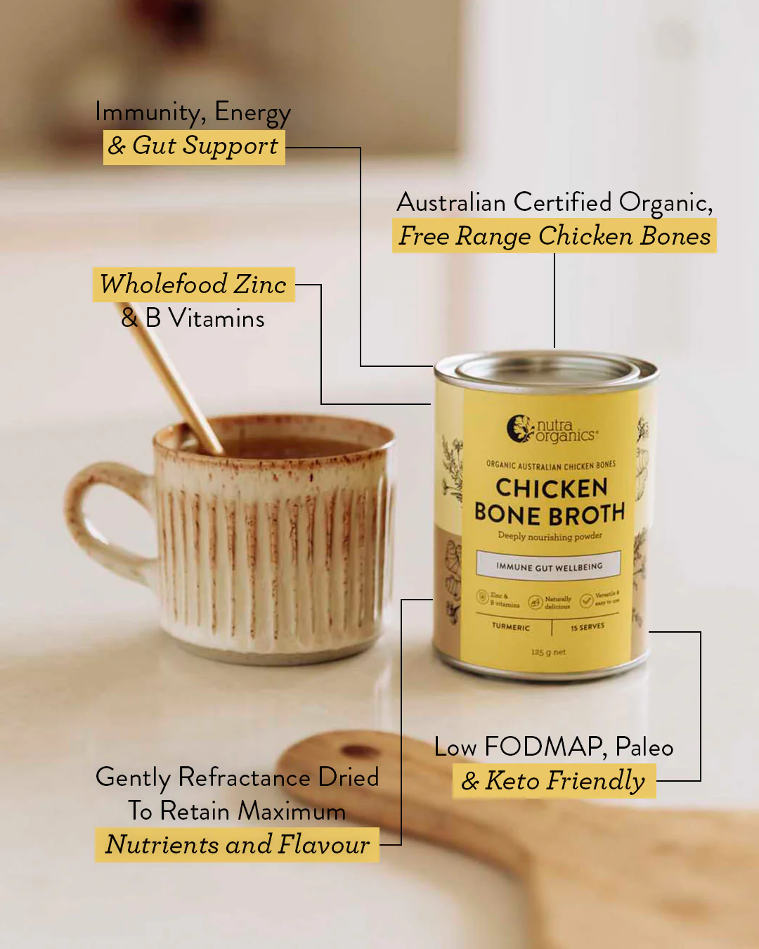 Chicken Bone Broth Turmeric - Image 3